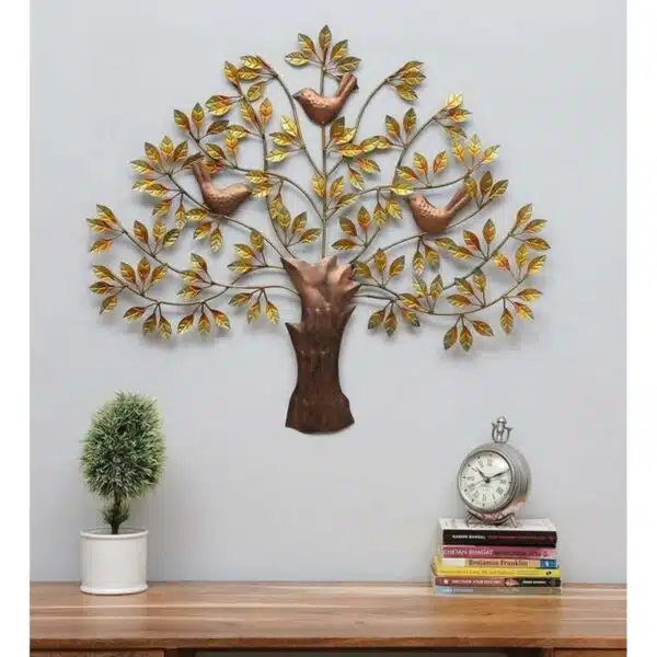3 Golden Bird For Tree Wall Art 005