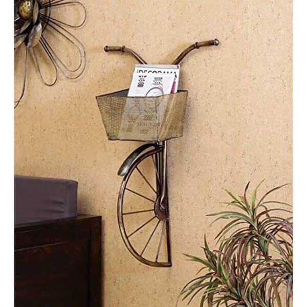 Antique Big Cycle Art Basket Wall Decor 003