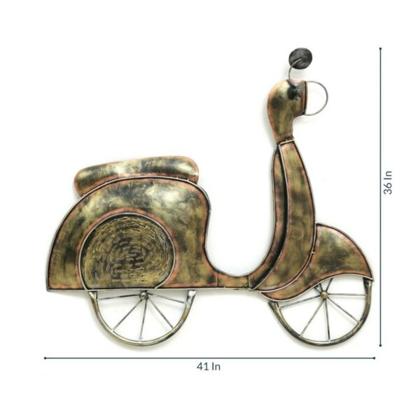 Beautiful Vintage Wall Decor Scooter with Wall Panel 003