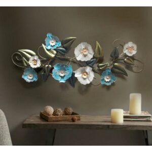 Blue And White Flower Wall Decor