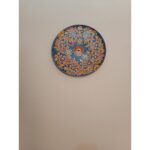 Blue With Multicolor Flower Plates 003