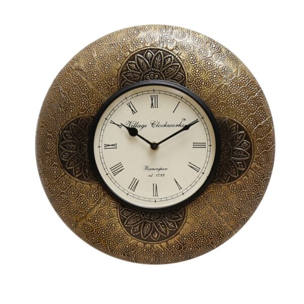 Brown Wooden Analog Vintage Wall Clock 07