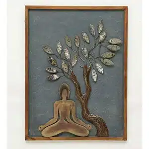Buddha Art Tree On Board 001