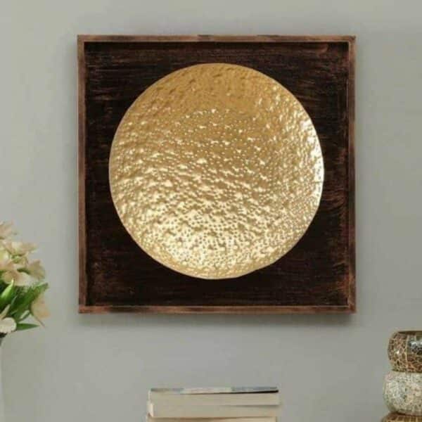 Cool Looking Hammered Round Wall Decor 1