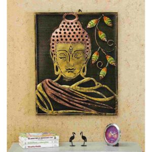 Divine Iron Buddha Wall Art Frame