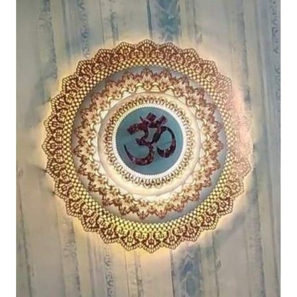 Om Wall Decor With Led Light 2