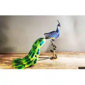 Peacock Decor On Tree Stand Small