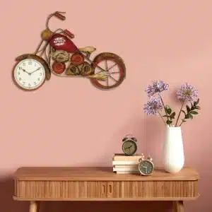 Speed Red Bike Decor Wall Clock 1