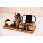 Vintage Iron Jeep Pen Stand and Visiting Card Holder 1