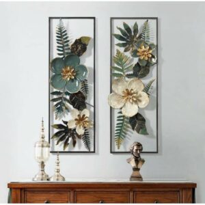 White And Green Panal S2 Frame Wall Decor 1