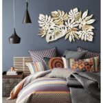 White Chiness Leaf Wall Decor 1