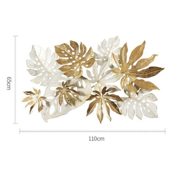 White Chiness Leaf Wall Decor 2