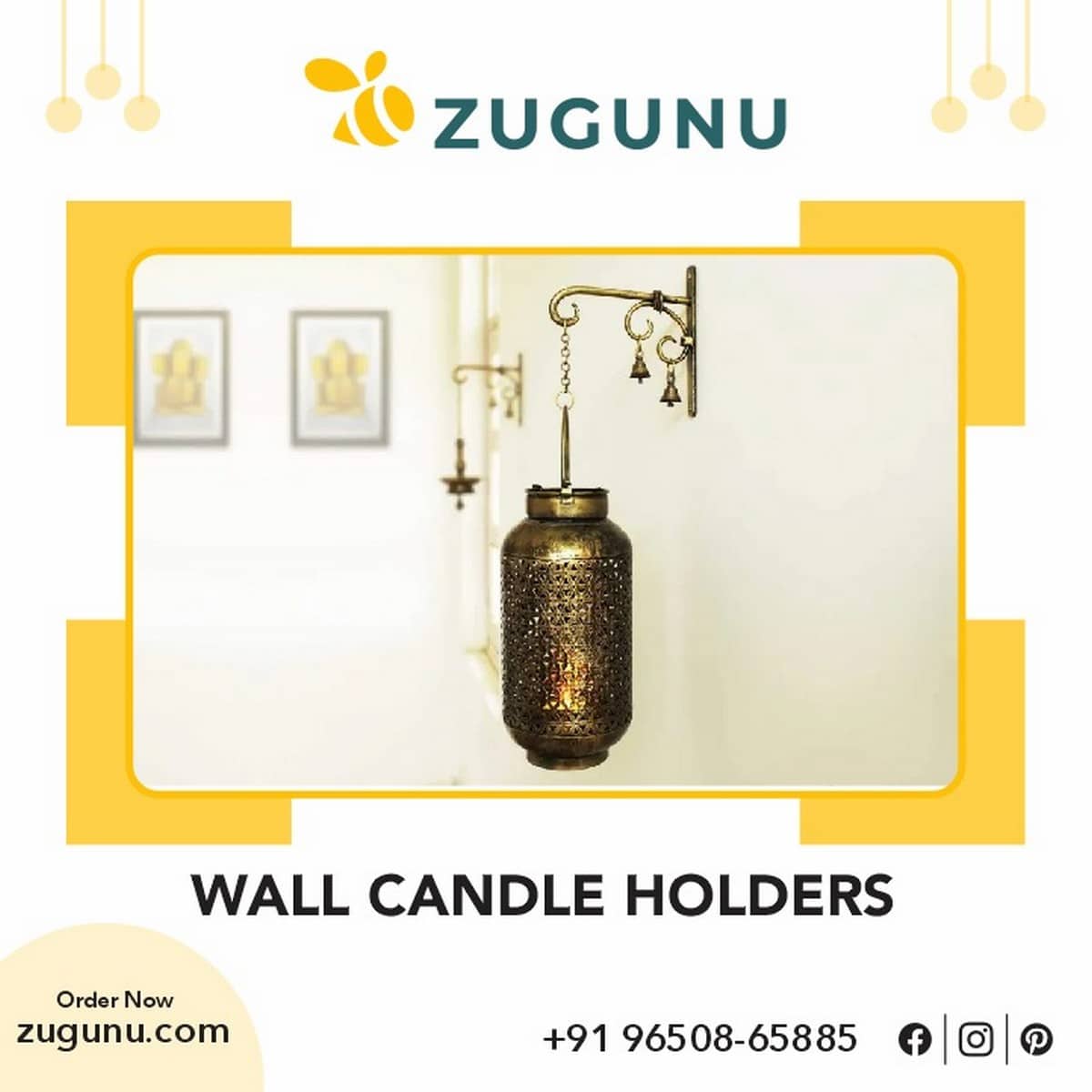 Wall candle Holder