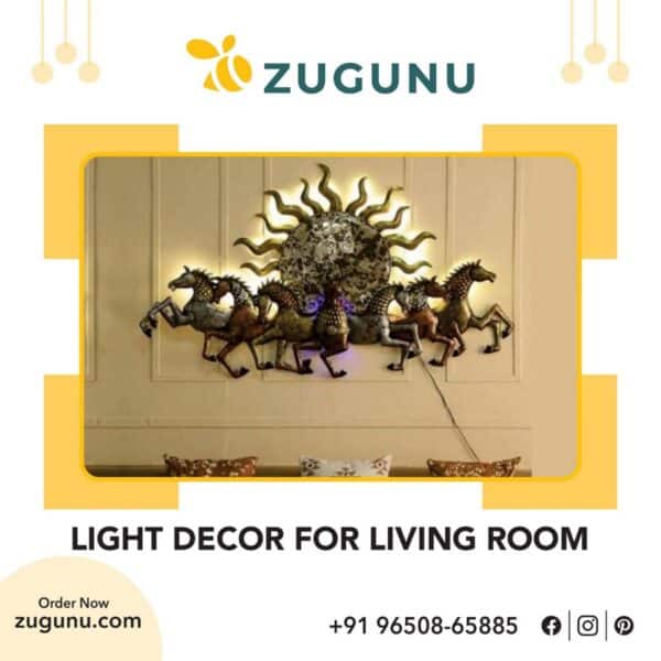 Bright Artistic Looking Light Decor for Living Room
