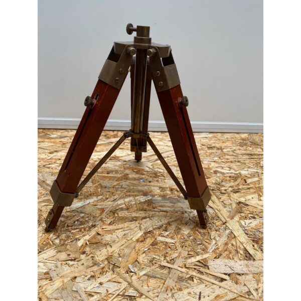 Antique Style Brass Made Marine Telescope With Wooden Made Tripod 2