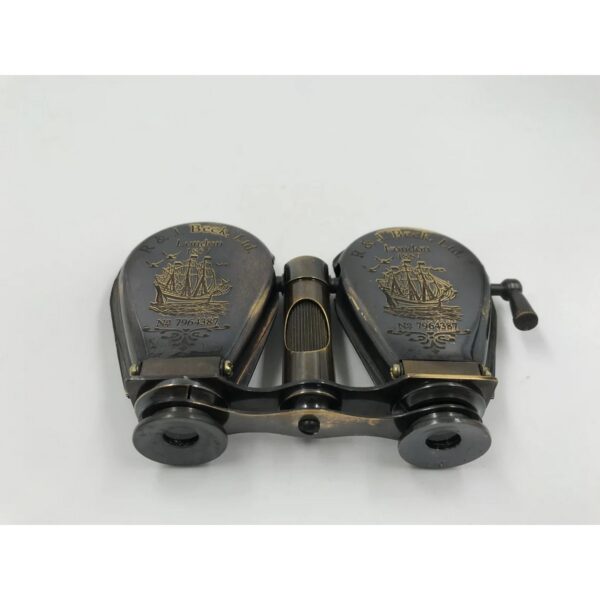 Vintage Looking Marine Style Foldable Brass Binocular 2