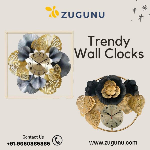 End You Search With Trendy Wall Clocks From Zugunu