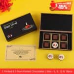 Beautiful Black Box Of Chocolates Corporate Gift