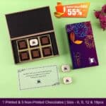 Beautiful Corporate Diwali Gift Logo Chocolates With