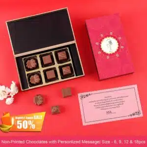 Black Modern Box Of Chocolates Corporate Diwali Gift