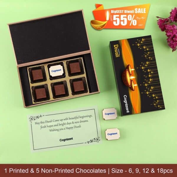 Corporate Diwali Gifts Logo Printed Chocolates