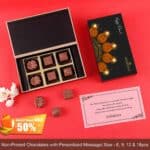 Hanging Diyas Personalised Chocolates Diwali Gift