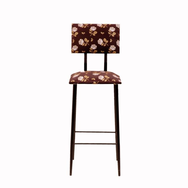 Abstract Back Bar Chair Diamond Cream5