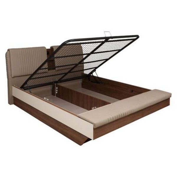 Amazing Solid Wood Bed King Size With Hydraulic Storage 3