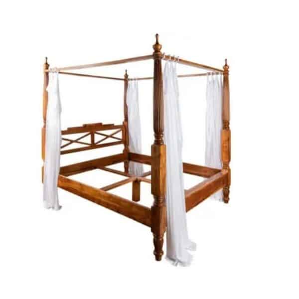 Attractive Solid Sheesham Wood Bed Four Poster Bed for Bedroom 3