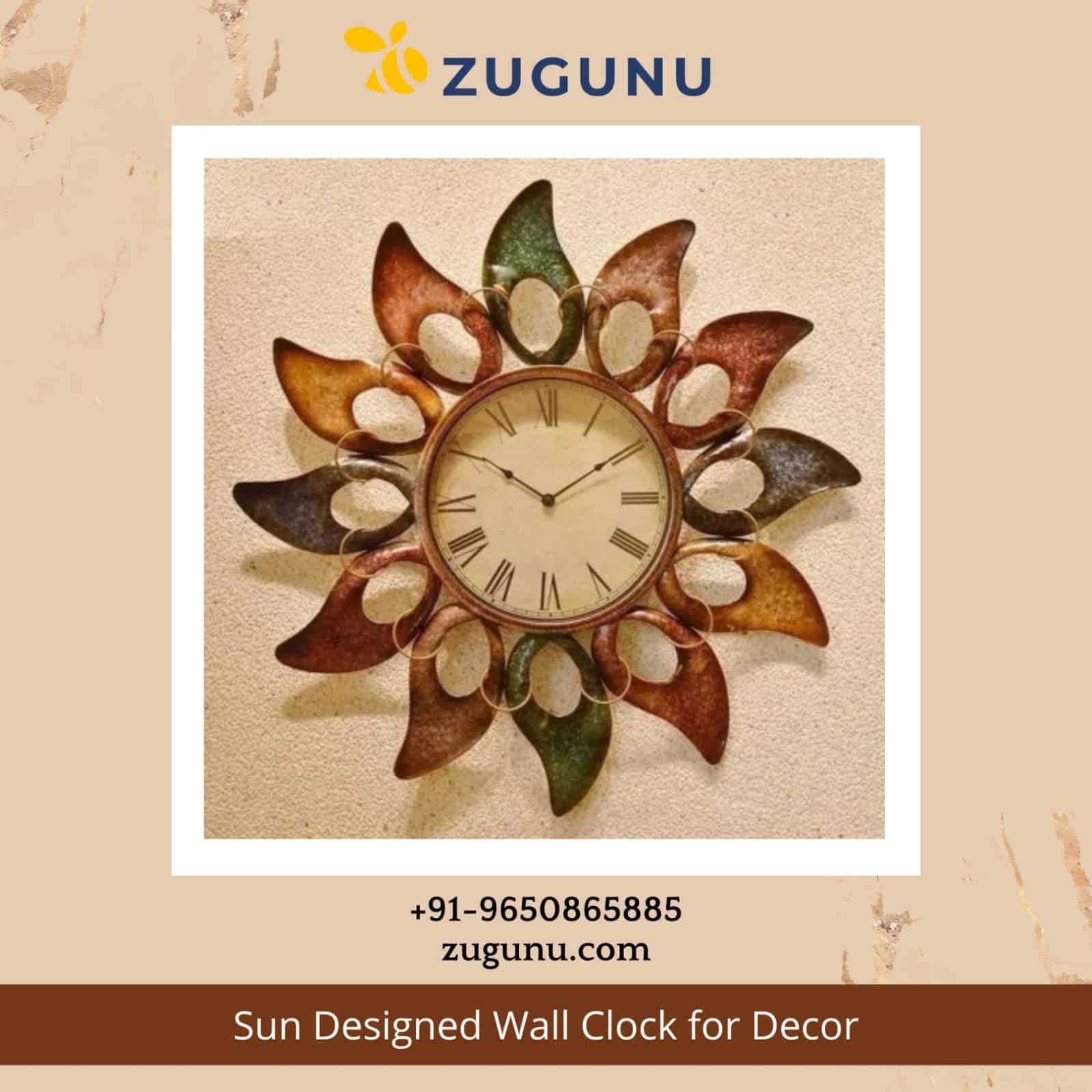 Best Wall Clock For Decor From Zugunu Sun Designed