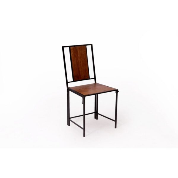 Black Wooden Metallic Dinning Folding Chair Set of 23