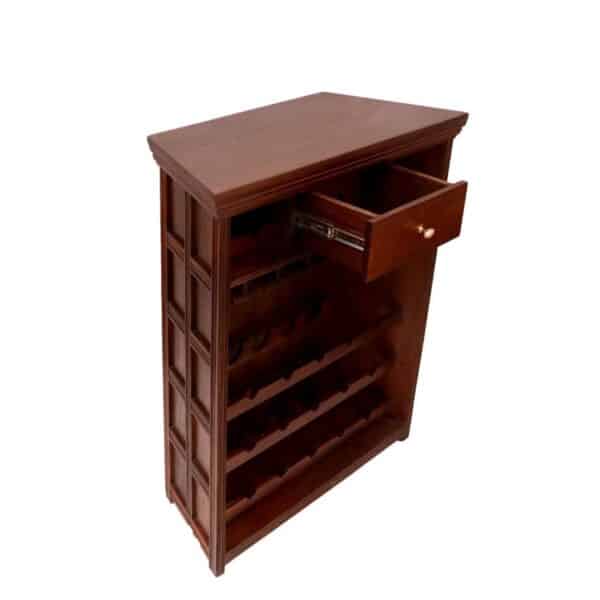 Compact Wooden Bar Cabinet Teak Wood 3