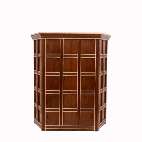 Compact Wooden Bar Cabinet Teak Wood 5