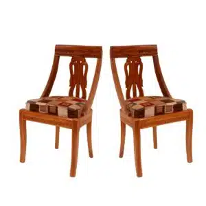 Flora Wooden Carved Chair Set of 2