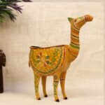 IRON PAINTED CAMEL PLANTER