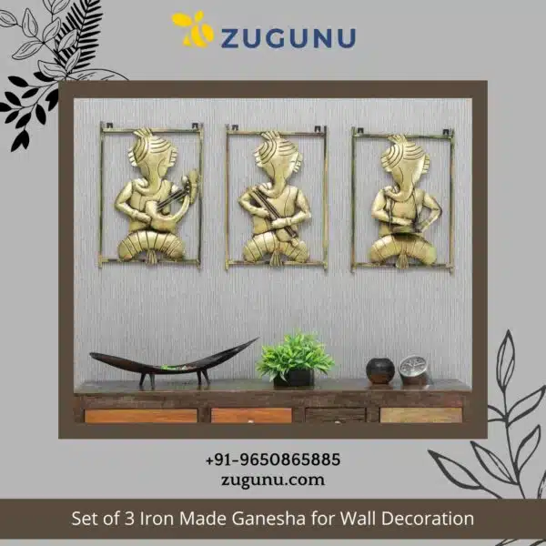 Iron Made Ganesha For Wall Decoration Zugunu