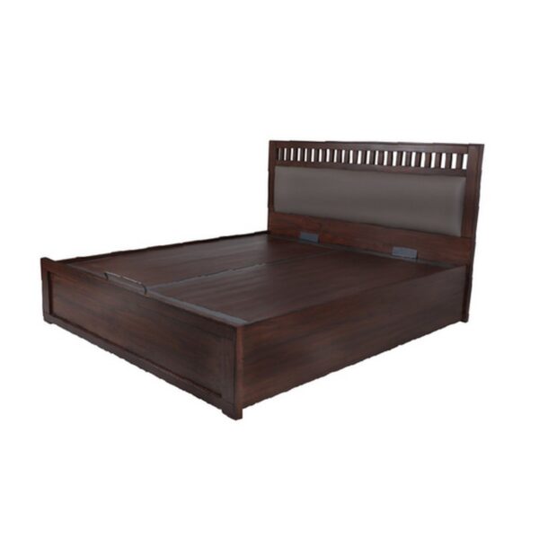 Kristin Solid Wood King Size Bed With Hydraulic Storage 4