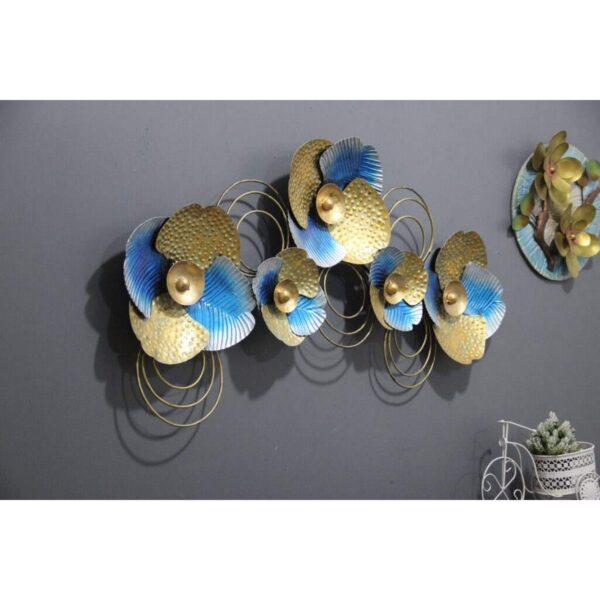 Metal Decorative Dried Flower Wall Hanging 2