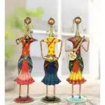 Multicolor Iron Musical Lady Dolls Set Of – 3