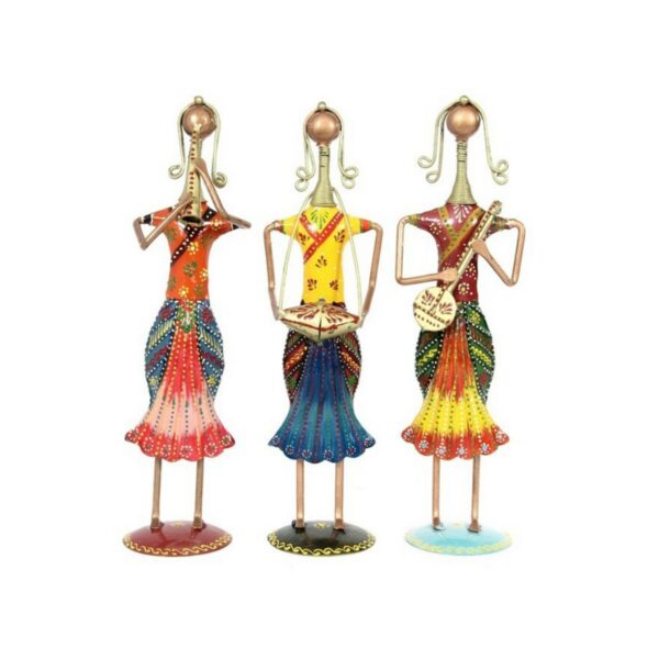 Multicolor Iron Musical Lady Dolls Set Of – 3 3