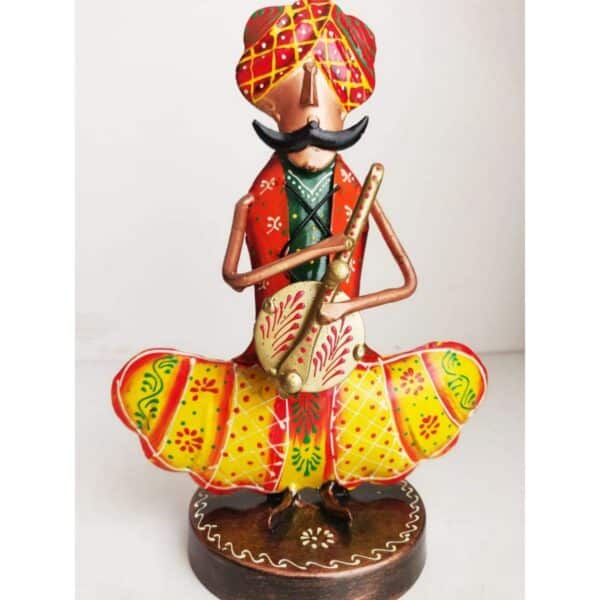 Rajasthani Moustache Musician Set Of 3 4
