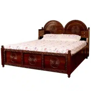 Sheesham Antique Finish Bed With storage box