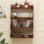 Sheesham Wood Bookshelf in Rustic