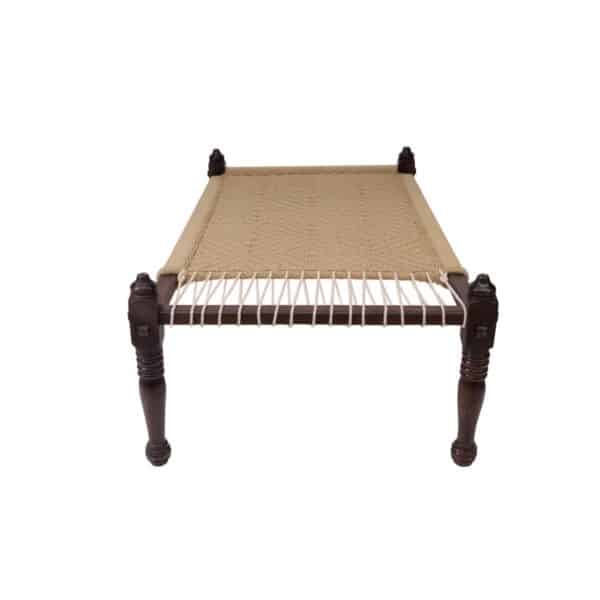 Sheesham Wood Indian Classical Weaved Day Bed