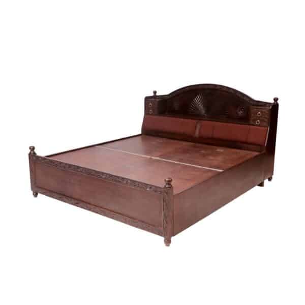 Sheesham Wood Traditional Storage Bed2