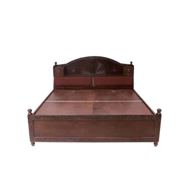 Sheesham Wood Traditional Storage Bed3