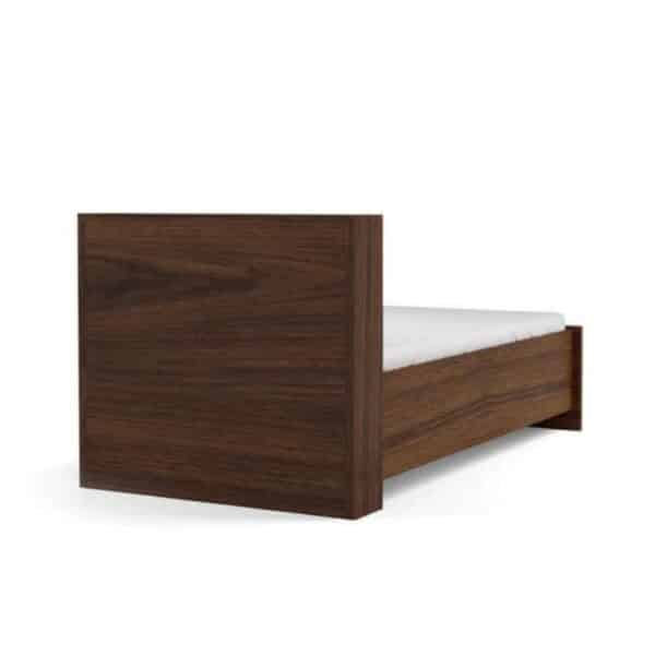 Solid Wood Bed With Headboard Shelf 4