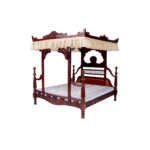 Stylish Rajshahi Maharaja Intricate Carved Bed