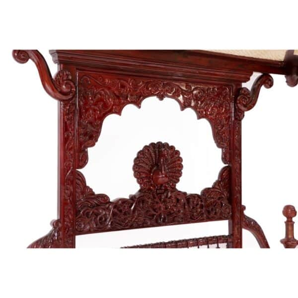 Stylish Rajshahi Maharaja Intricate Carved Bed1