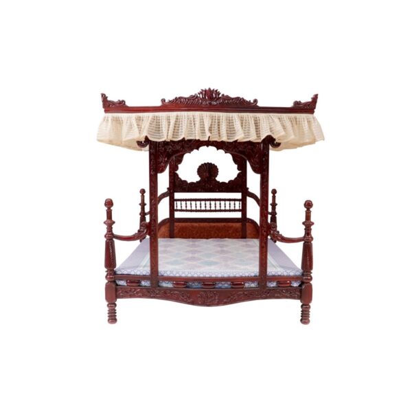 Stylish Rajshahi Maharaja Intricate Carved Bed2